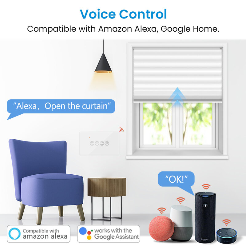Loratap Zigbee 3.0 Tuya Smart Life Rolluik Gordijn Licht Ons Schakelaar Voor Gemotoriseerde Jaloezieën Werken Voor Alexa Google Home