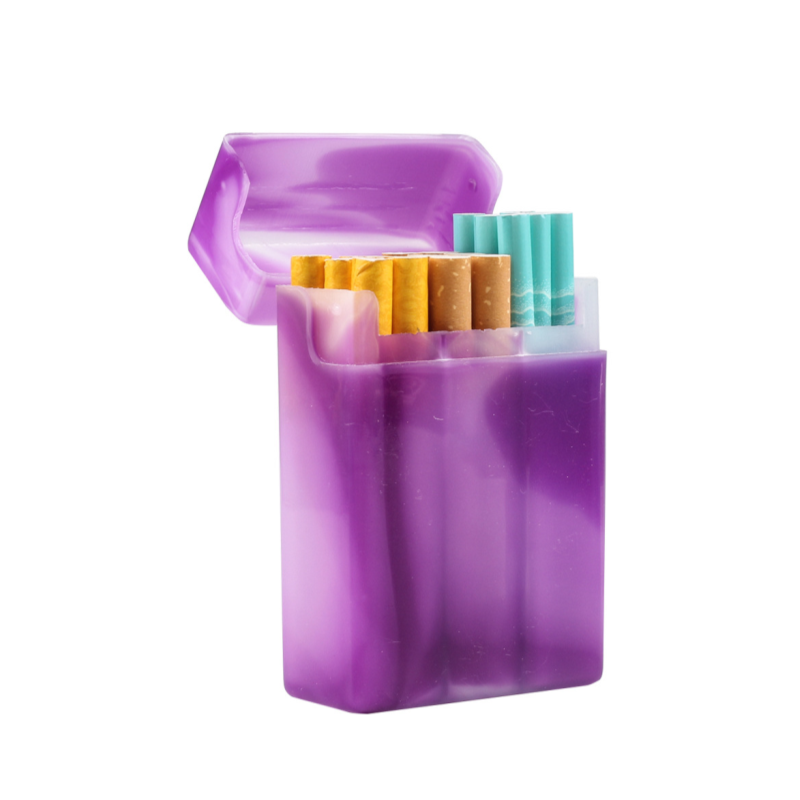 2022ขายร้อนสีสุ่มบุหรี่พร้อมช่องแบบพกพากล่องเก็บของพลาสติกที่จับภาชนะอุปกรณ์สูบบุหรี่