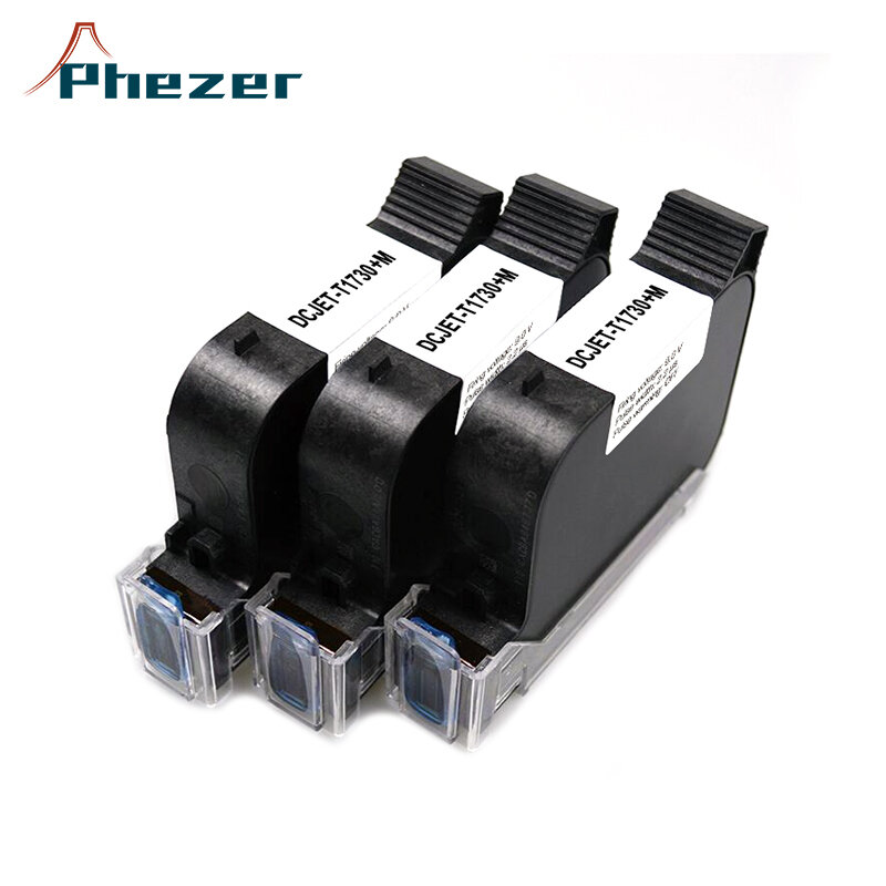Phezer A Level tinta 1/3/5/10 buah Cartridge Printer Inkjet Online genggam cepat kering hitam Level B 12.7mm bagian asli kantor