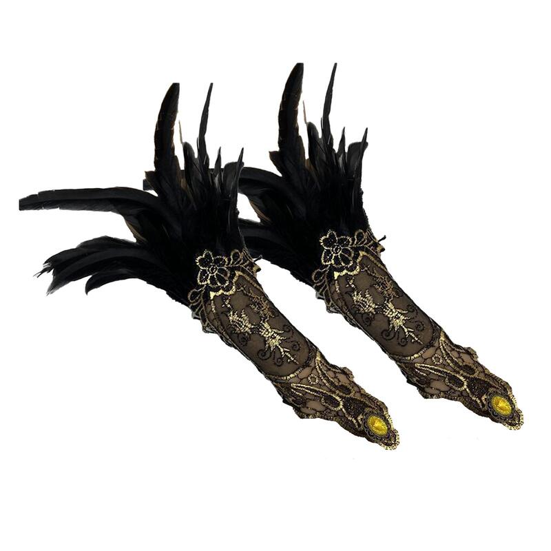Gotycka koronkowe rękawiczki koronkowa długie rękawiczki jazdy dla kobiet z koronką na bal przebierańców koronkowe rękawiczki bez palców kostium łokcia