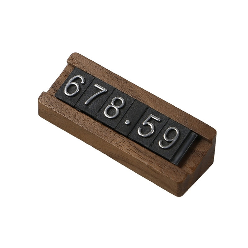 Wooden Base Wood Basic Frame Kit Adjustable Indicator Combined Cube Letter Price Tag Label Display