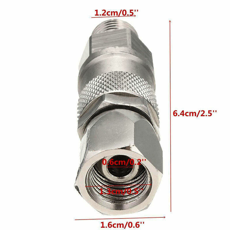 Tpaitlss 1/4 inch Stainless Steel Swivel Joint High Pressure Washer Connector Hose Fitting for Airless Spray Gun Paint Sprayer