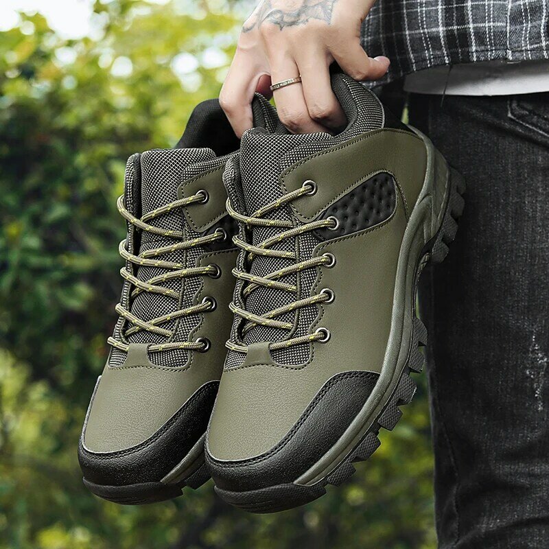 Men's casual sneakers lace-up outdoor casual shoes Fashion comfortable breathable platform shoes for men