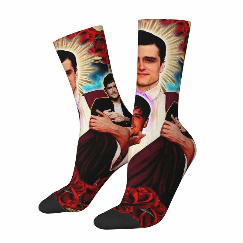 Осенне-зимние носки в стиле Харадзюку для мужчин и женщин в стиле ретро с изображением святого Джоша хутчерсона нескользящие носки средней длины с изображением фильма ТВ-актера