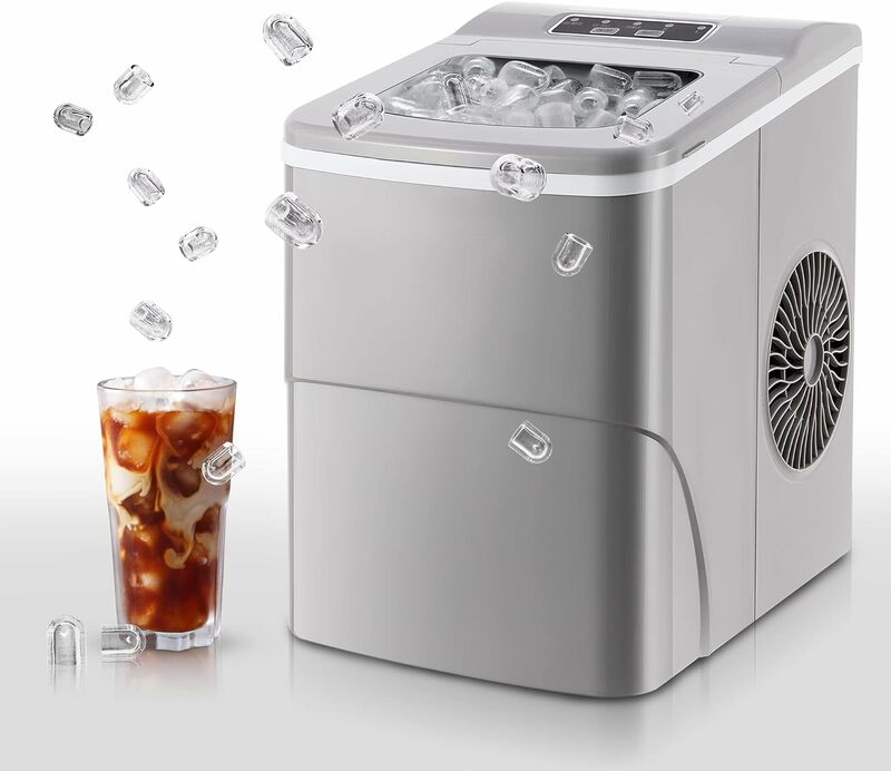 Electactic Ice Maker Countertop Portable  Maker Machine Self-Cleaning 30lbs/5Mins/24Hrs 2 Mode Ice Machine Counter Maker