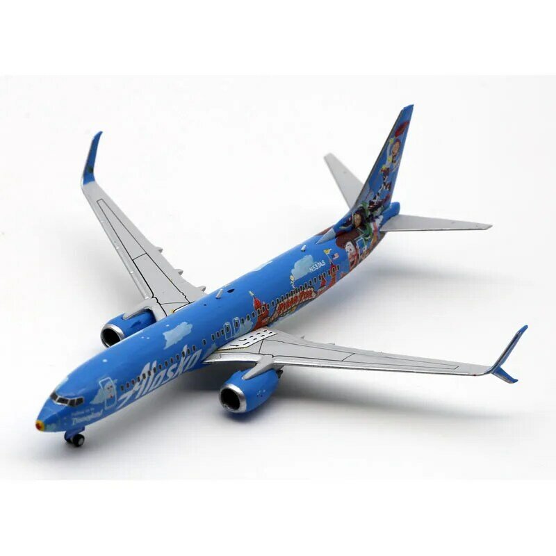 EW4738009 Alloy Collectible Plane Gift JC Wings 1:400 Alaska Airlines Boeing B737-800 Diecast Aircraft Model N537AS With Stand