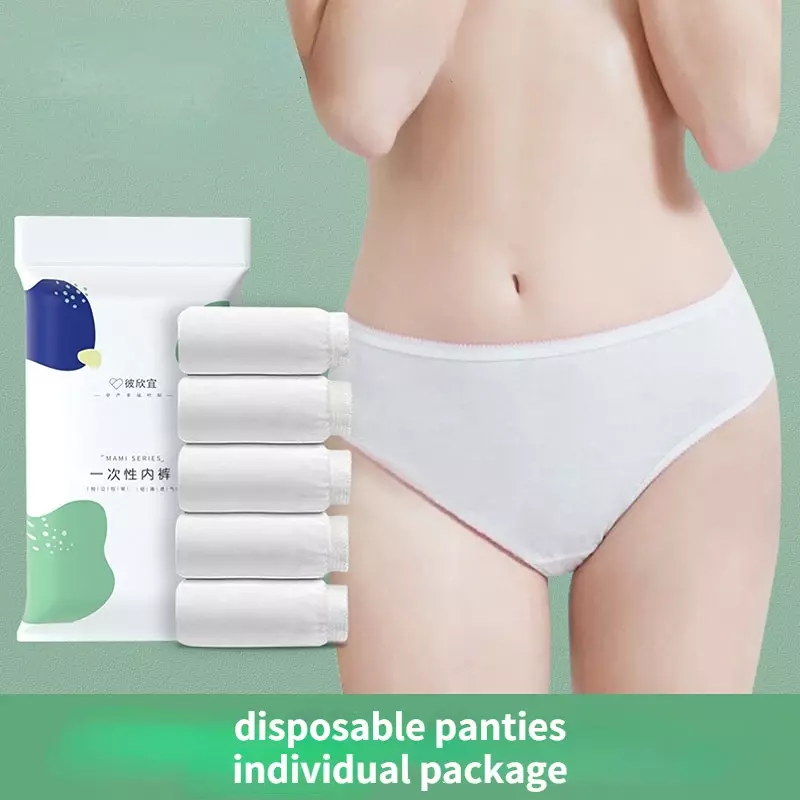 Disposable Panties Ladies Maternity Panties Confinement Postpartum Sterile Shorts Convenient Travel Travel Disposable Panties
