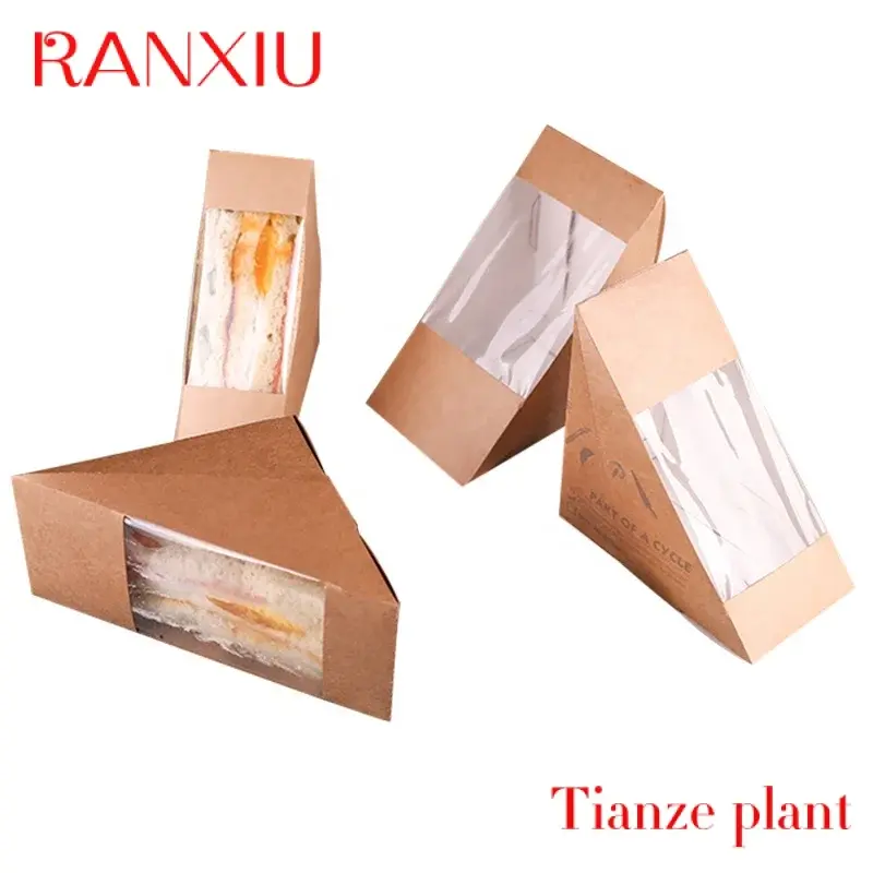 Custom Top Sale Biodegradable Food Packaging Take Out For Restaurant Kraft Paper box from China