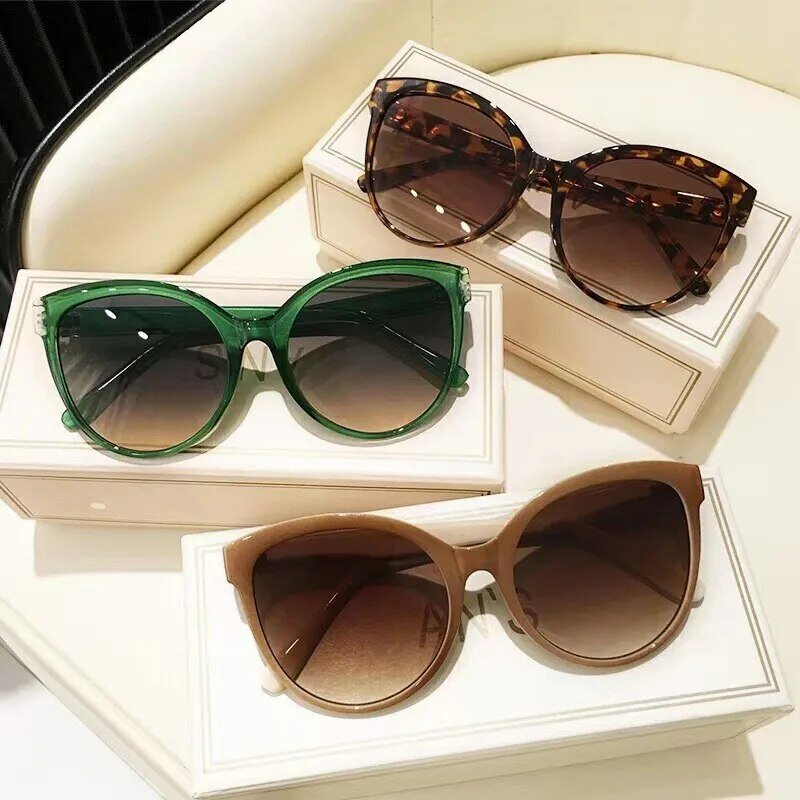 Cat Eye Sunglasses Outdoor Driving Sunshade Decoration Oversize Frame Glasses UV Protection