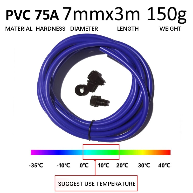 NEVERTOOLATE 7 mm di diametro corda in PVC spessa 3 metri 3.5 metri 80A corda per saltare accessori per corde di ricambio corda per cambio di backup con morsetti