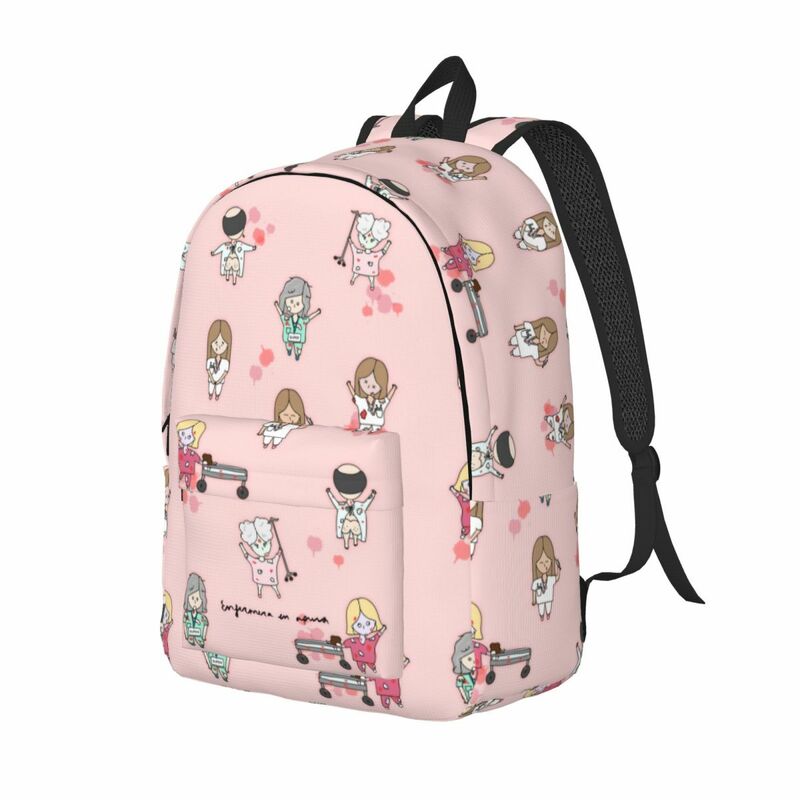 Backpack for Preschool Primary School Student Enfermera En Apuros Doctor Nurse Medical Health Bookbag Boy Girl Kids Daypack Gift