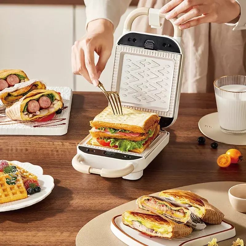 Электрическая сэндвич-машина 220 В, антипригарная вафельница, тостер, многофункциональная машина для завтрака, жареный пончик осьминог