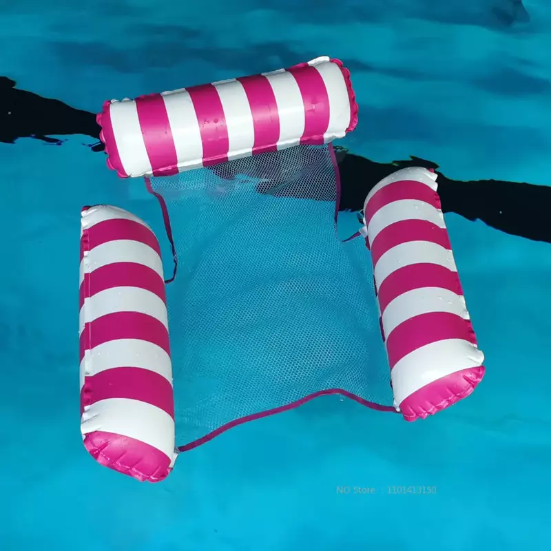 Tempat Tidur Gantung Air Tiup Mengambang, Kasur Renang Laut Cincin Kolam Pesta Mainan Tempat Tidur Santai untuk Berenang