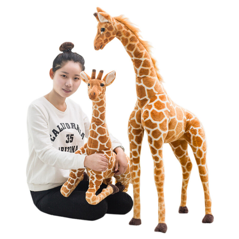 35-120Cm Simulatie Giant Echte Leven Giraffe Knuffels Knuffels Poppen Soft Kids Kinderen Kindje Verjaardagscadeau room Decor
