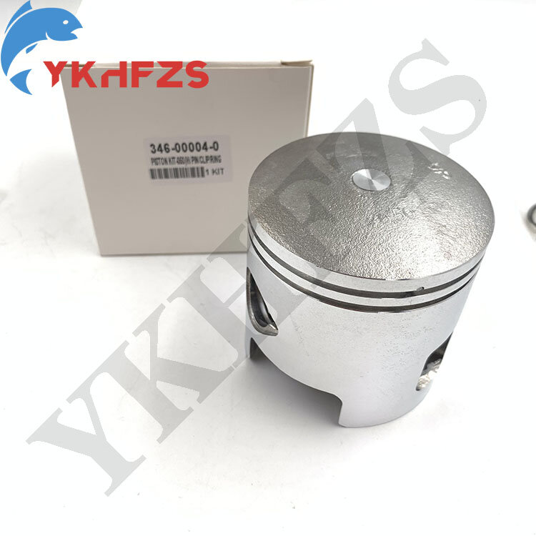 346-00004-0 Piston Kit (0.5MM O.S.) For TOHATSU Outboard 2-stroke 25HP 30HP +0.5MM 346-00004 346-00004-3 Diameter:68.5mm