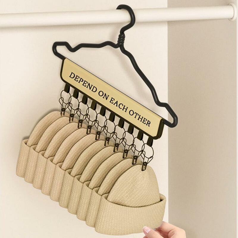 Hat Manager Adjustable Easy To Carry Storage Large Capacity Clothes Storage Hat Rack Non-woven Fabric + Iron Easy To Use