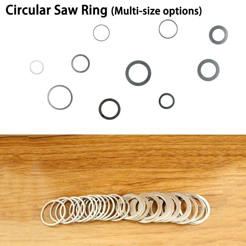 1pc Metal Circular Saw Bush Achieve Versatile Saw Blade Fitting Silver Circular Saw Ring 10-32mm Internal Diameter Power Tool