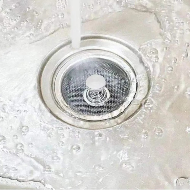 Filtro per lavello da cucina tappo per acqua in acciaio inossidabile lavello tappo per filtro dell'acqua accessori per lavello da cucina utensili da cucina