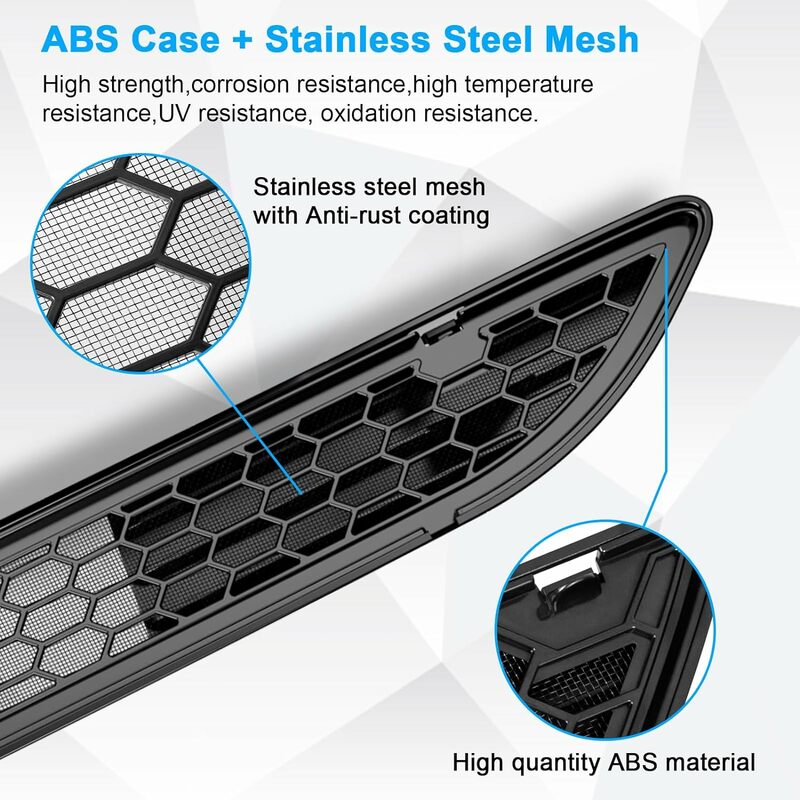 Front Air Inlet Vent Grille Cover For Tesla Model 3 Highland 2024, Lower Bumper Anti Insect Net Anti Dust Bumper Protector