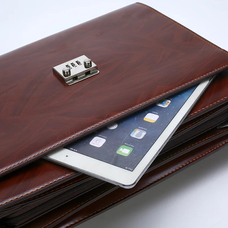 2024 new luxury hand messenger s laptop s per borsa per documenti in vera pelle
