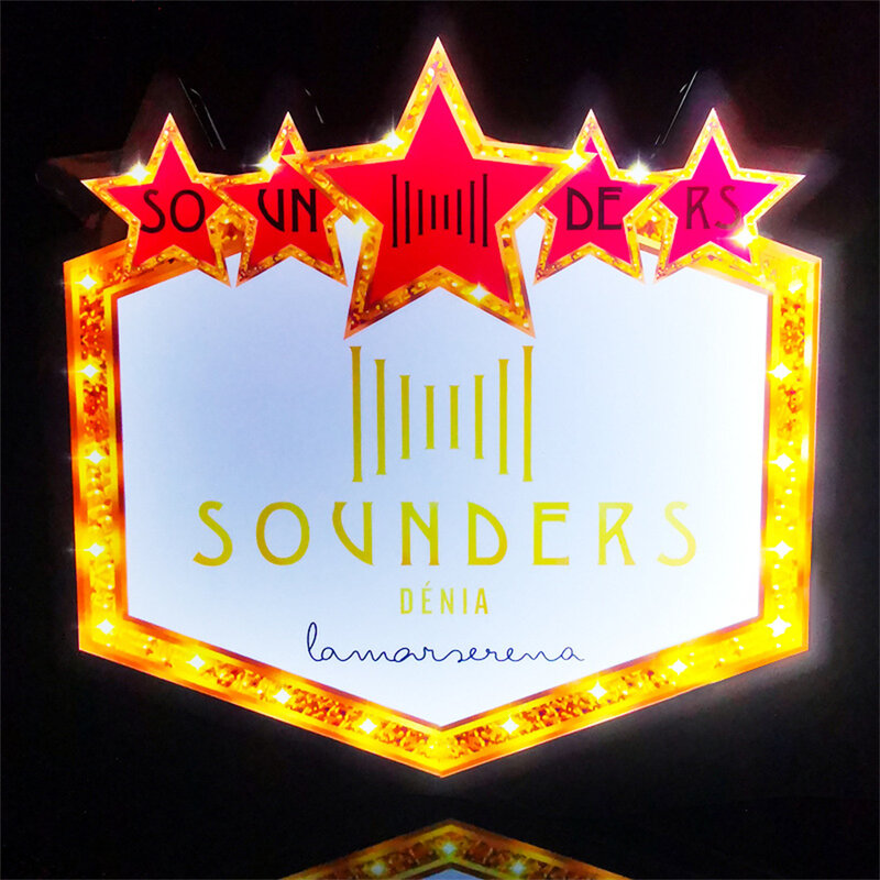 Thrisdar-LED Star Letter Board, logotipo personalizado, Marquee Sign, Carta intercambiáveis, Quadro de mensagens para Night Club Bar