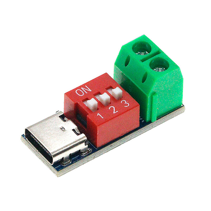 Placa de prueba de carga rápida PD, Módulo de placa de disparo PD ajustable, USB tipo C, 100W, accesorios de fuente de alimentación, 5-20V
