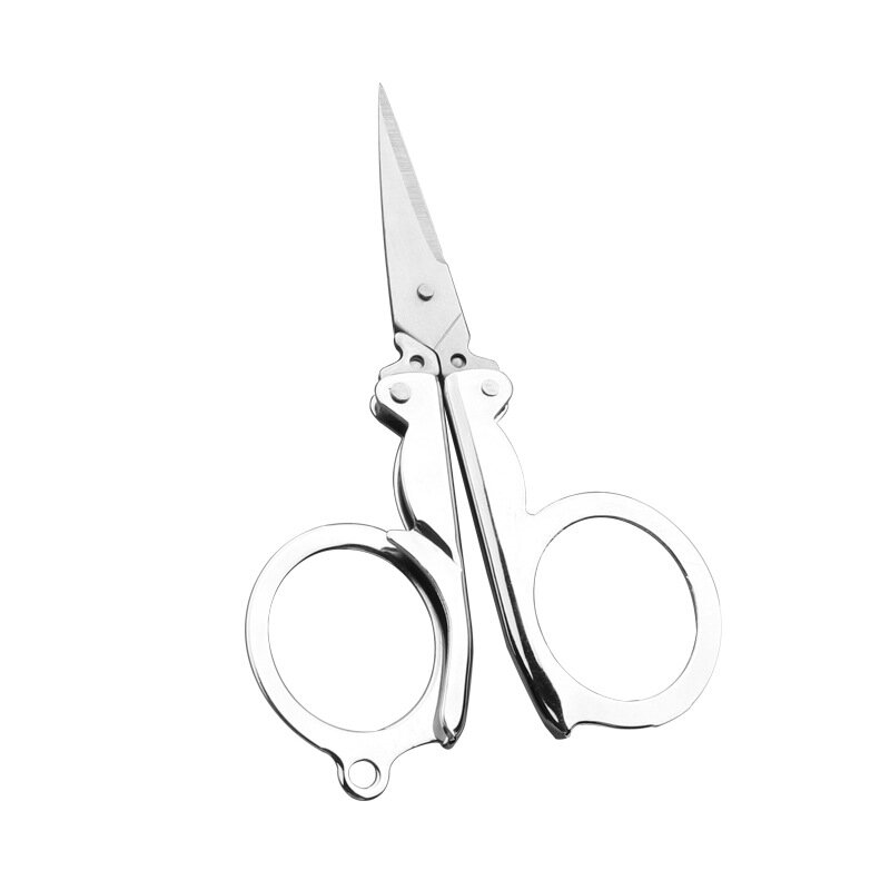 Folding Scissors Portable Travel Stainless Steel Art Products Sharp Emergency Folding Travel Embroidery Trimming Tailor Scissors