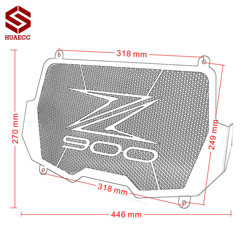 Z900 2017-2021 protezione della copertura della protezione della griglia del radiatore per Kawasaki Z900 Z 900 ABS 2017-2020 Z900 SE 2023 2022