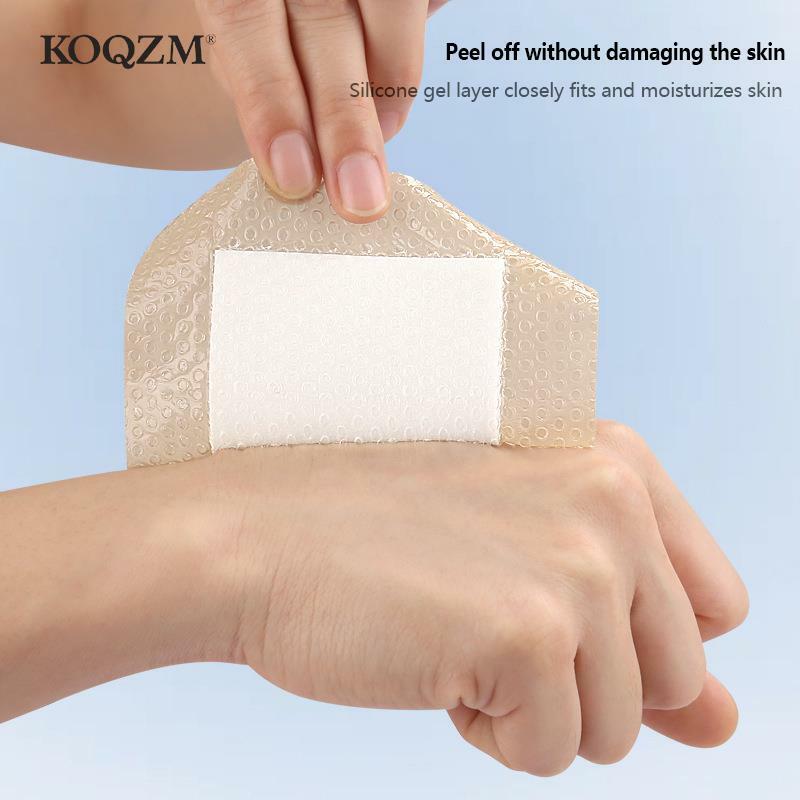 Parche de silicona para vendaje de heridas, Gel de esponja impermeable, autoadhesivo médico, curación de humedad
