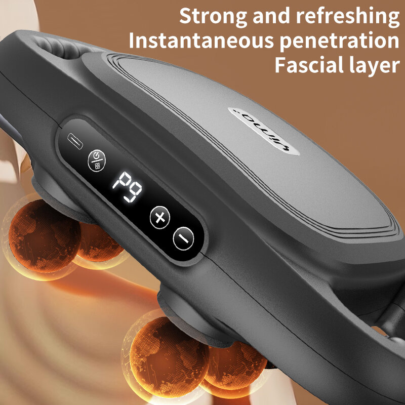 Fascia Gun Six-head Muscle Relaxation Massage Professional Grade Wireless Waist Back Masajeador Deep High Frequency Vibration