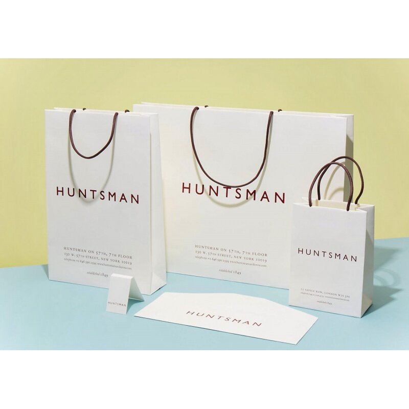 Prodotto personalizzato, Logo personalizzato stampato sacchetti di carta di lusso braccialetto di gioielli imballaggio Shopping Bag con chiusura a nastro
