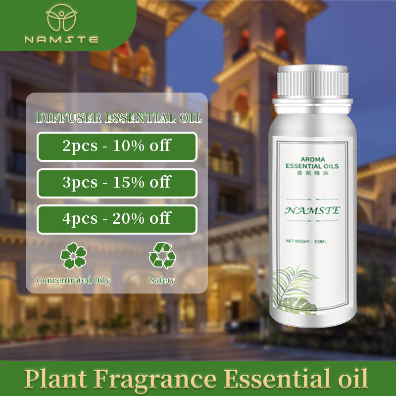 Namste 100ML olio di profumo Hotel olio essenziale elettrico aromatico oasis Home fragranze diffusore di aromi deodorante per ambienti olio essenziale