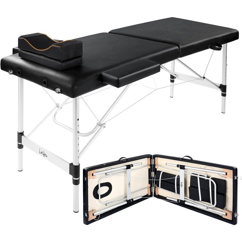 Lash Bed portátil para extensões de cílios, mesa de massagem com travesseiro, mesa Spa Salon, cama esteticista