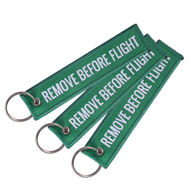 1 Piece Remove Before Flight Keychain Pilot Crew Tag Airplane Keyring