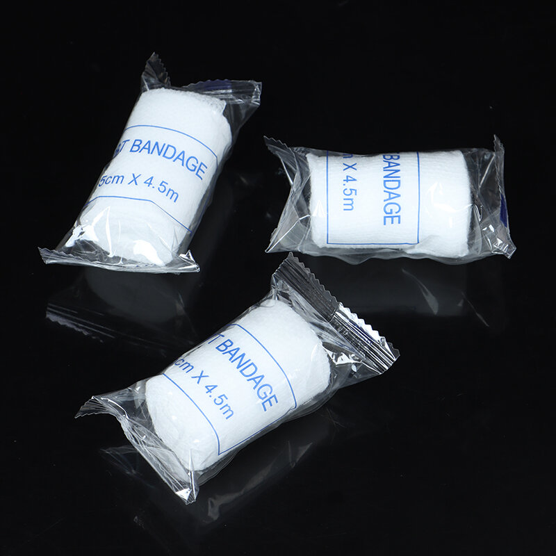 10 rolls/lot 5cmx4.5m PBT Elastic Bandage First Aid Kit Gauze roll Dressing