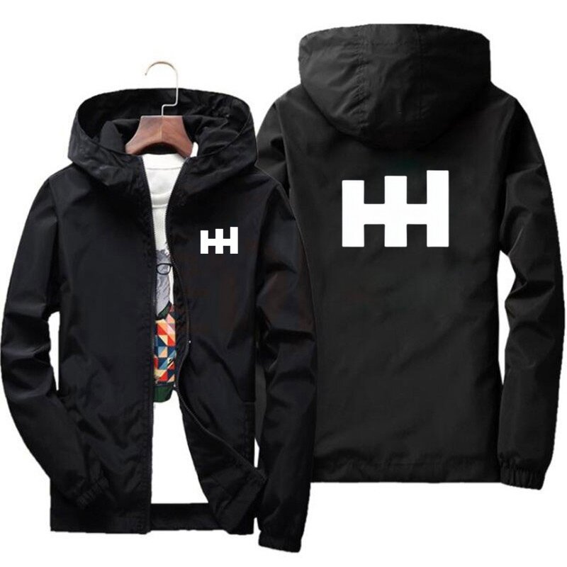 HH-chaqueta Bomber con cremallera para hombre, ropa de calle informal, Hip Hop, abrigo de piloto ajustado, ropa de talla grande, M-7XL