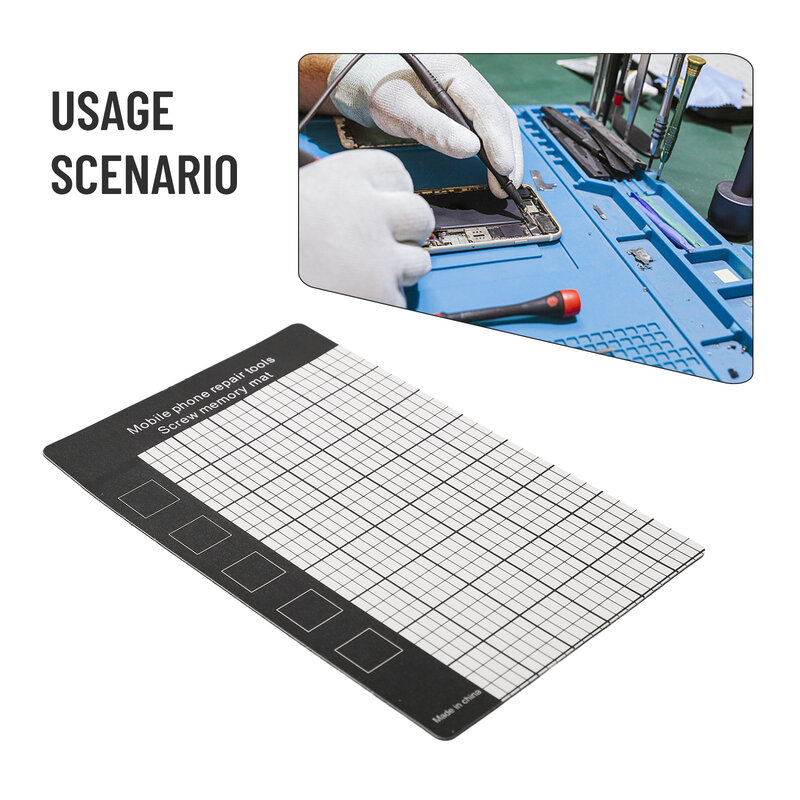145×90mm Magnetic Pad Working Memory Pad Mobile Phone Repair Tools Magnetic Screw Mat Small Size Chart Work Pad