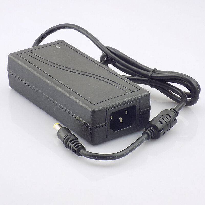 Interruptor transformador adaptador de alimentação, CCTV, DVR, Faixa de LED, RGB 5050, DC 12V, 5A, 110V -240V, câmera de vigilância