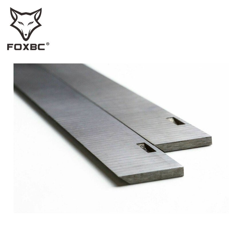 FOXBC-Hoja de cepillo HSS 260x20x3mm para Dewalt D27300, Dewalt DW50, cepillo eléctrico, accesorios de herramienta eléctrica, 2 piezas