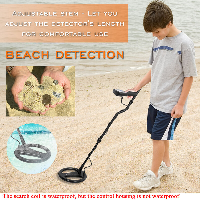 MT705 Metal Detector Pinpointer, Waterproof Search Coil, Detectores de ouro, Treasure Hunter, Tracker Finder, 270mm, 18.75kHz