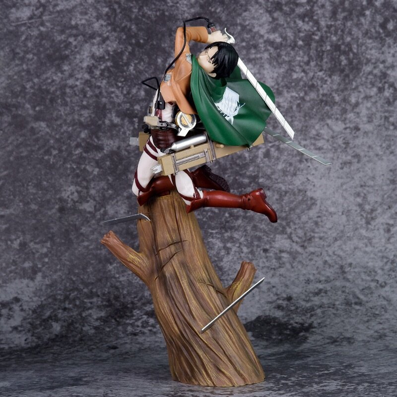 29cm figurka atak tytanów Anime Mikasa Ackerman figurka GK Levi Ackerman figurka Model figurki lalka zabawka