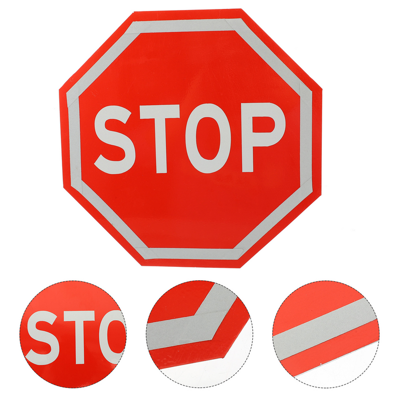 Tablero de señal de parada, placa de aluminio de tráfico, advertencia para letreros de calle de carretera, dormitorio