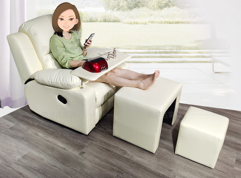 Ręczny wygodny fotel do masażu wyposażenie salonu krzesło Spa Manicure profesjonalny krzesło do Pedicure