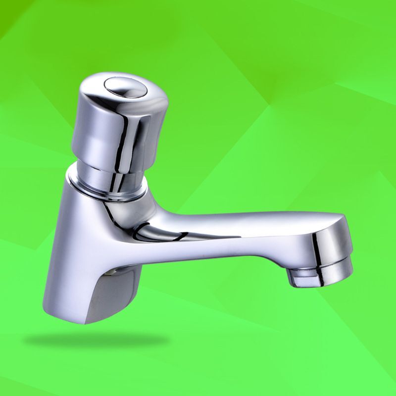 Auto Self Closing Water Saving Tap Bathroom Basin Cold Faucet Delay Push Button