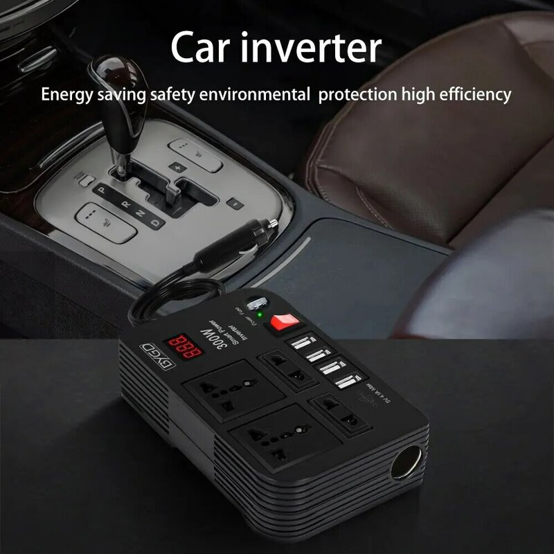 Inverter DC 12V To 220V Multi-function Home Modified Sine Wave300W High-power Automotive Power Converter