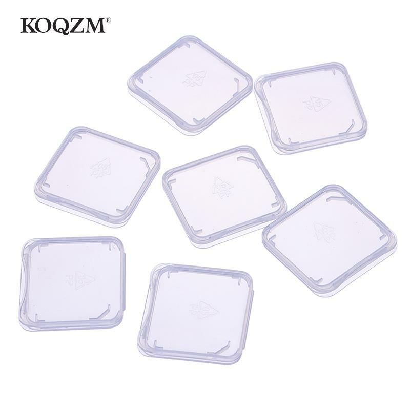10Pcs Transparant Plastic Sd Memory Card Case Houder Box Opbergdozen Geheugenkaart Clear Case Houder Protector
