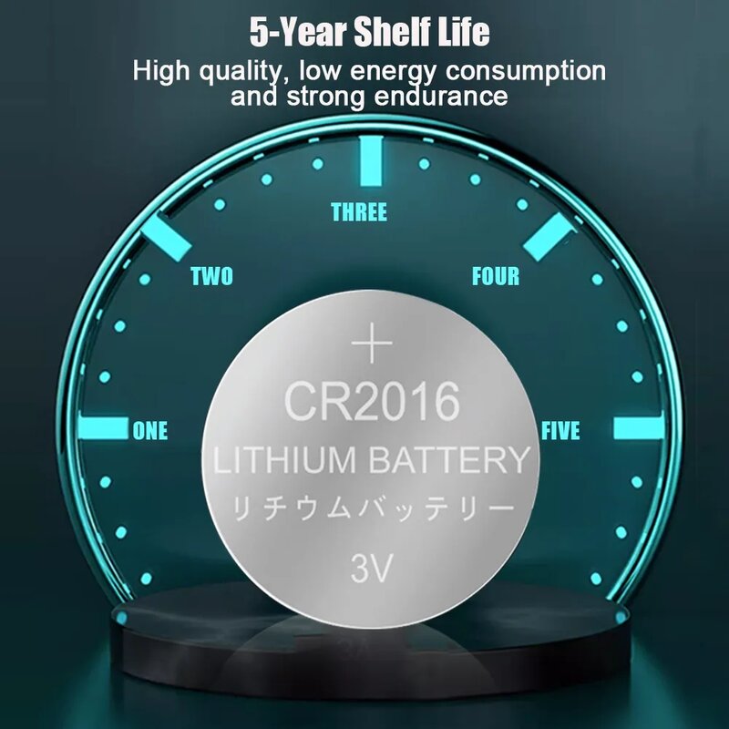 2-50ชิ้น CR2016เซลล์เหรียญ CR 2016 DL2016 BR2016 ECR2016แบตเตอรี่ลิเธียม3V สำหรับนาฬิการถกุญแจแผงวงจรคอมพิวเตอร์ระยะไกล