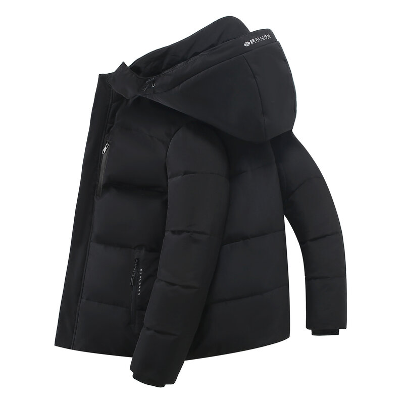 2023 남성용 화이트 덕 다운 재킷, 따뜻한 후드, 두꺼운 퍼퍼 재킷 코트, 남성 캐주얼, 고품질 오버코트, 보온 겨울 파카