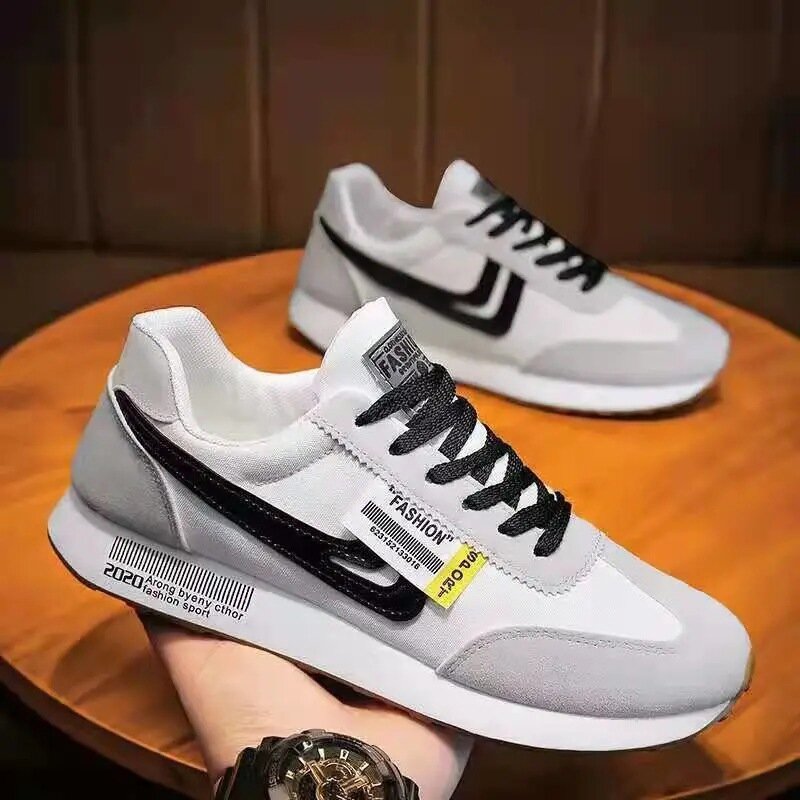 Men Causal Light Fashion Sneakers Man 2023 Autumn New Lace-up Flats Outdoors Mesh Breathable Casual Shoes Zapatillas De Hombre