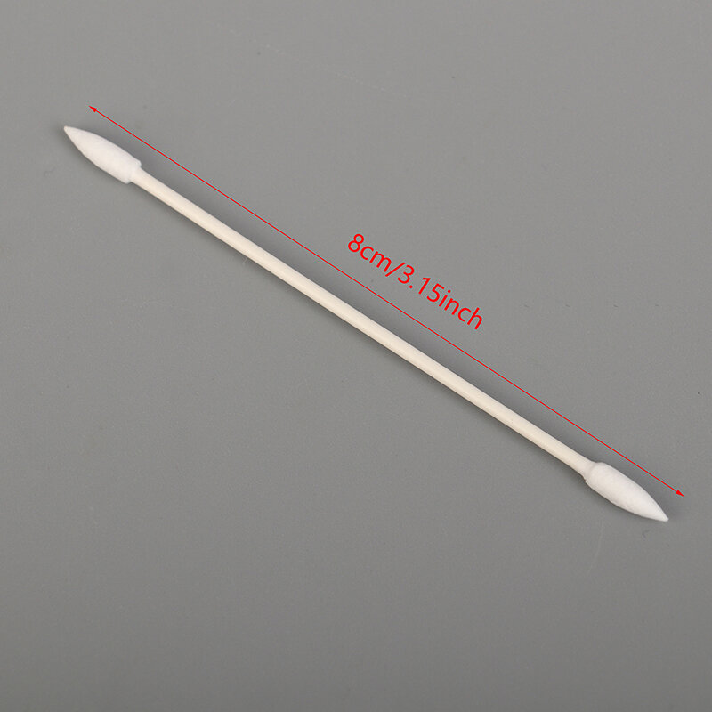25pcs Pointed Dust-free Cotton Swab Disposable Cotton Swab Cosmetics Makeup Earrings Cleaning Stick Pointed Cotton Swab